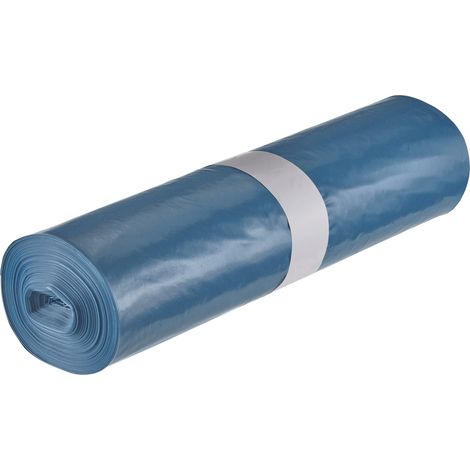 ABFALLSÄCKE, 120 L, 700 x 1100 mm, 25 St./Rl., Blau, Stärke: 55 (1/2)