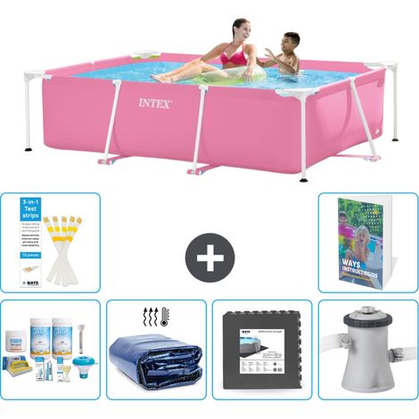 Rechteckiger Frame Pool - 220x150x60 cm - 7-teilig S59