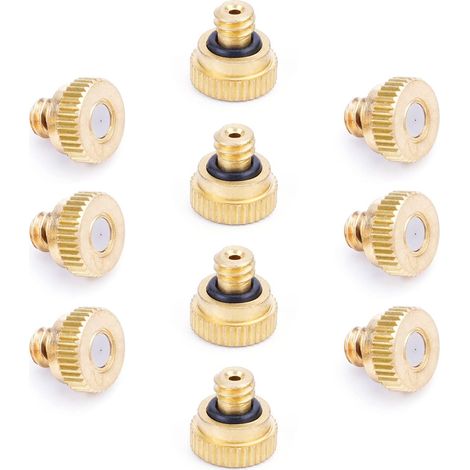 Lot de 10 buses brumisation en laiton - Filetage 0,6 mm Tête rechange pour système refroidissement extérieur 10PCS 0.2 (1/5)