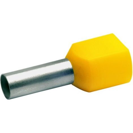 Klauke Zwillings-Aderendhülse 2x6qmm ge isol. 875/14 100 Stk