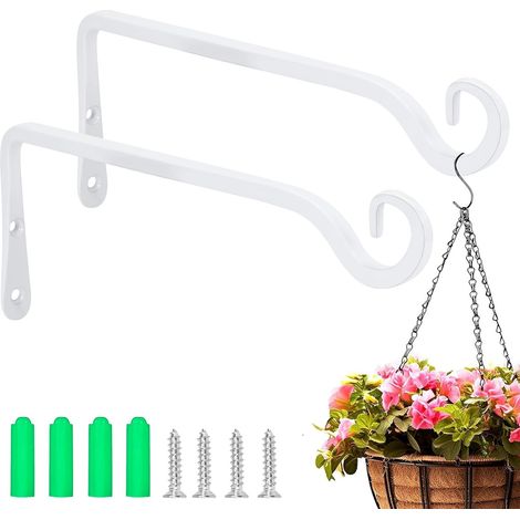 2 Pièces Supports de Panier à Suspendre Metal Crochet (1/5)