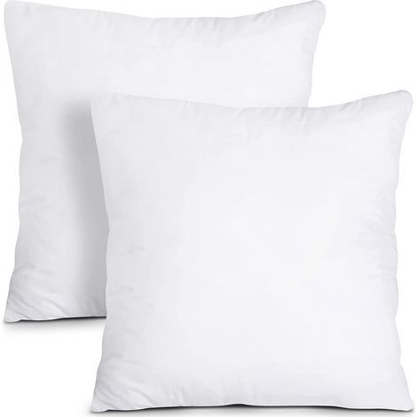 Cushion Inserts 45 x 45 cm (Set of 2), Cushion Covers, Inner Pillows, Cushion Filling (White) (1/5)