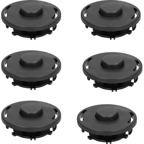 6er-Set Premium-ABS-Fadenspulen und Wickelräder für Rasentrimmerköpfe von Stihl (FS 90, 110, 120, 130, 55, 80, 83, 85)