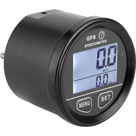 2,36 Zoll DC10–24V GPS-Tachometer, Kilometerzähler, LCD-Digitalanzeige für ATV, UTV, Motorrad, Boot (1/5)