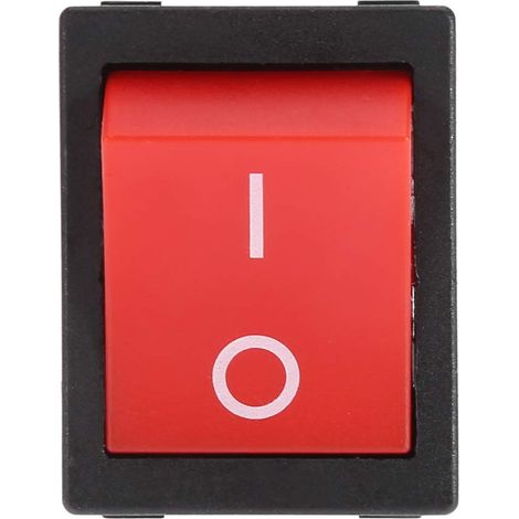 Interruttore a levetta Eujgoov On-Off, 30A 4 pin ON OFF Interruttore a bilanciere quadrato Tipo barca Interruttore per saldatura elettrica con luce rossa (1 pz)