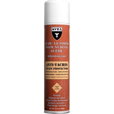 Anti-Tache Cuir Daim Nubuck Aérosol AVEL, 400 ml INCOLORE (1/2)