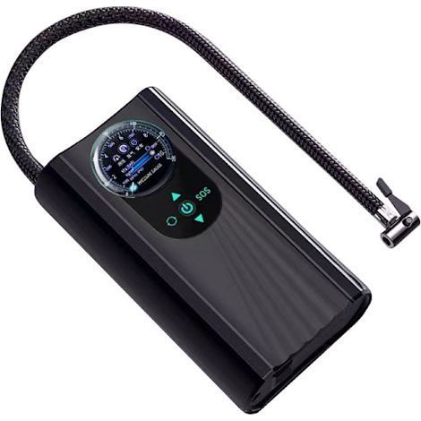 Compresseur d'air rechargeable 120 W pour voiture, 12 V, 150 psi, pompe à pneus électrique sans fil pour moto, vélo et voiture. (1/5)