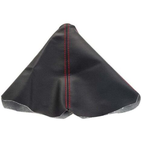 Housse de Levier de Vitesse En Cuir PU Noir pour Voiture, Housse Anti-Poussière pour Pommeau de Levier de Vitesse, Housse de Frein à Main Antistatique et Antidérapante pour Voiture(Rouge) (1/4)