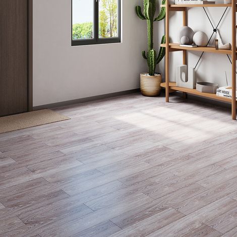Rustic Wood Grain Self-adhesive PVC Flooring (1/5)