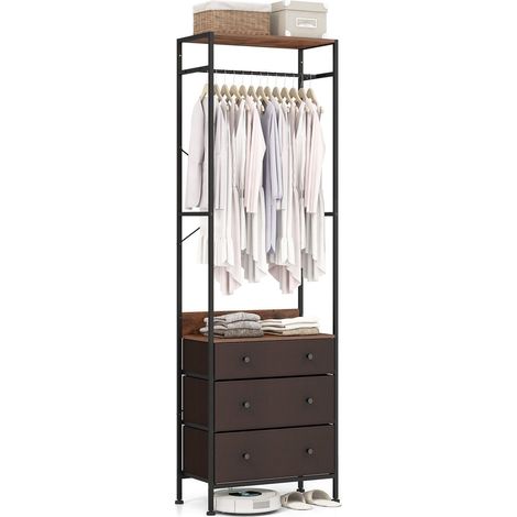 COSTWAY Clothes Rack Freestanding Closet Organizer Clothing Stand Dresser (1/5)