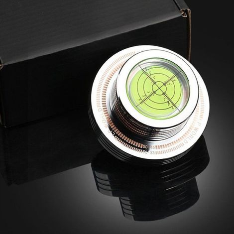 Stabilisateur Disque Vinyle - 50 Hz - Indicateur Niveau - Pour Gramophone - 1 Pièce (1/5)