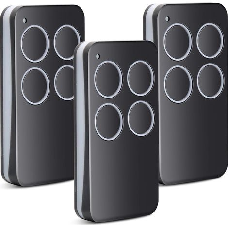 433,92MHz Telecommande Portail, 4 Canaux Telecommande Porte de Garage Compatible avec 2, Bip De Porte De Garage pour 2 2,2 4,2 TXC,2 TRC,2TSC4,2 Hand (3PCS) (1/5)