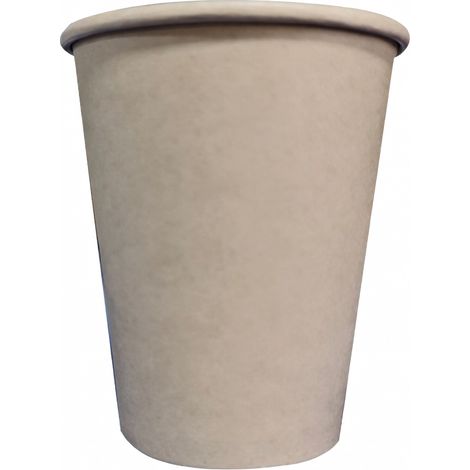 Gobelet jetable en pulpe de canne à sucre 9 oz, naturel (1/5)