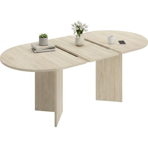 Ausziehbarer Tisch Española, 6 Plätze, ausziehbar, 90x140x76h cm, Braun Eiche