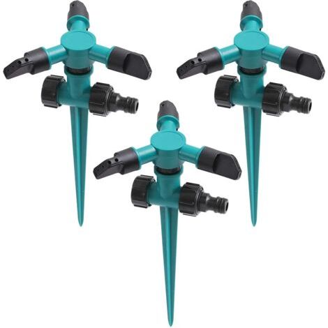 Arroseur de jardin, ensemble de 3 systèmes d'arrosage automatique, système d'irrigation goutte à goutte, système d'arrosage de jardin, système d'irrigation pour jardin, pelouse, irrigation de terrain (1/5)