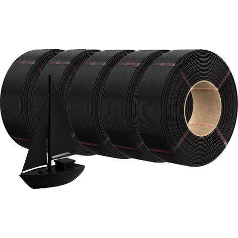 Filamento para impresora 3D, uso versátil, alta resistencia, PLA PLUS(N) 5 NEGRO (1/2)