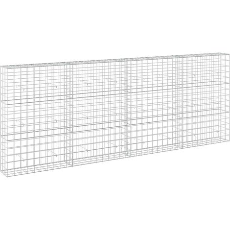 Gabione mit 3,5 mm Draht und 10x10 cm Maschen 400x30x150 cm vidaXL
