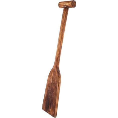 Décoration nautique en bois en forme de rame, multicolore, pour la navigation de plaisance. Pagaie artisanale en bois de 91 cm (LGL), multicolore, 51,50 x 9,80 x 3,10 cm. (1/5)