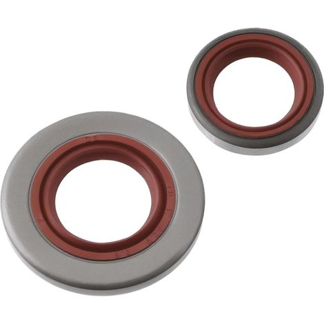 Kit Joints Spi Vilebrequin - Lot de 2 - Caoutchouc Nitrile - Étanchéité Huile Moteur - Pour Tronçonneuses STIHL 066 MS660 - 17x32,9mm et 15x22mm (1/5)
