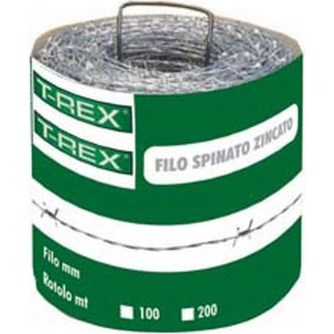 1ROTOLO FILO FERRO SPINATO ZINCATO  - rotolo da mt.100
