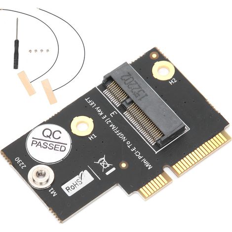 Adaptateur Mini PCI‑E M.2 NGFF Clé E pour Carte Wifi Intel AX200, Compatible Lenovo Y510P (1/5)
