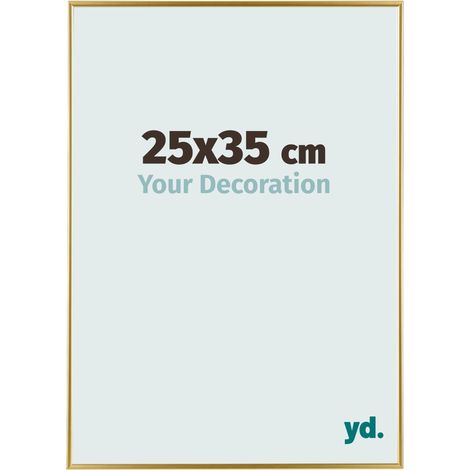 yd. - Cadre photo 25x35 - Or - Plastique - Evry