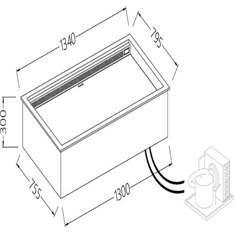 Option: bac encastrable réfrigéré intégré  ventilé - Diamond