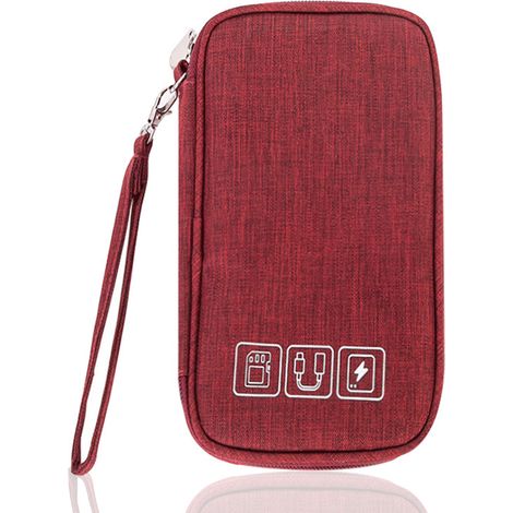 Organiseur électronique, étui de voyage pour petits câbles, étui pour accessoires (câbles, chargeurs, clés USB, écouteurs) (1/5)