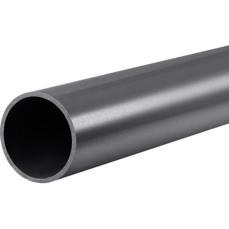Tuyau Rigide en PVC Rond Tube PVC 45mm Diamètre Interne 50mm Diamètre Externe 0.35m Foncé Gris Haut Impact pour Eau Tube Artisanats (1/5)
