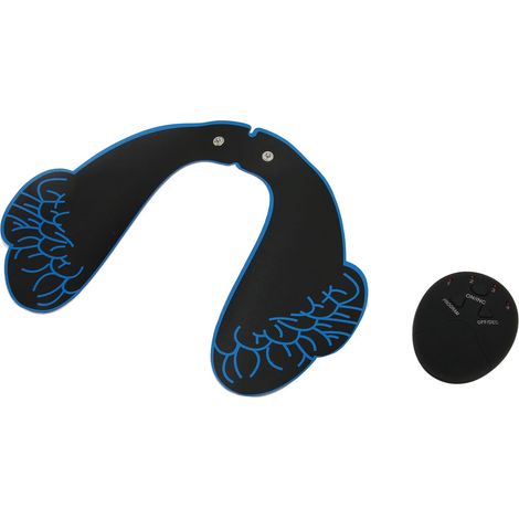 Stimulateur Musculaire Fessier Électrique Télécommande, Masseur Hanches Noir Bleu, Tonifiant Corps, Appareil Fitness Abdominal, 2 Pièces, Usage Domicile (1/5)