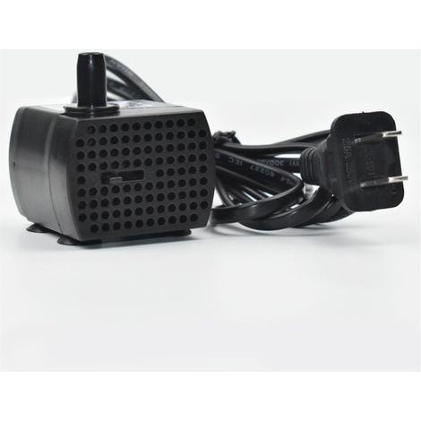 350 l/h 5-W-Tauchpumpe für Aquarien, Tischbrunnen, Teiche, Wassergärten und Hydrokultursysteme mit einer Düse, 1,5 m langem Netzkabel (220–240 V Wechselstrom).