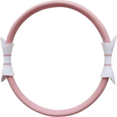 Anello per Pilates - Anello fitness - Allenamento di forza - Design antiscivolo - Diametro 38 cm - Rosa (1/5)