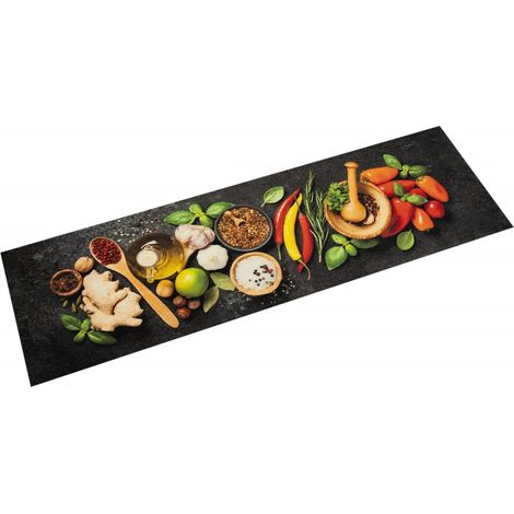 Küchenteppich Waschbar Gewürze 45x150 cm Samt (1/5)
