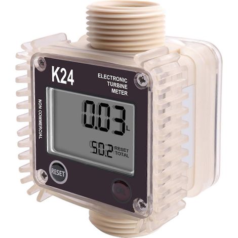 Débitmètre numérique à turbine K24 pour carburant, produits chimiques, liquides et eau (1/5)