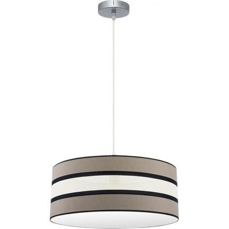 FABRILAMP Karla lampada a sospensione dimmerabile 2xE27 Taupe/beige (1/2)