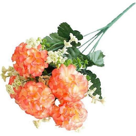 Fleurs artificielles modernes aux couleurs vives et résistantes, hortensias artificiels romantiques pour mariage, fleurs de simulation pour le jardinagerose clair (1/5)