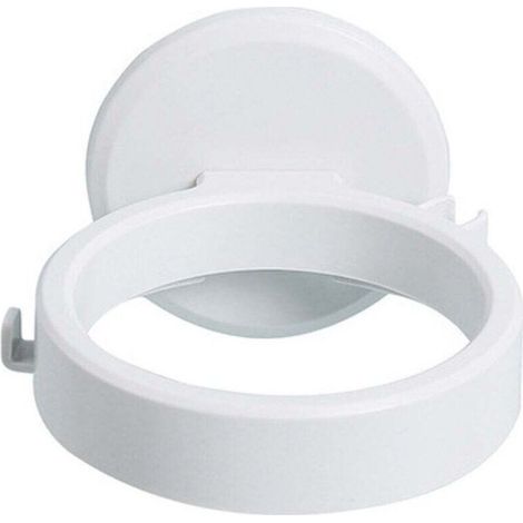 Support de sèche-cheveux sans perçage, support mural pour sèche-cheveux, support de sèche-cheveux auto-adhésif pour salle de bain et toilettes (blanc) (1/4)