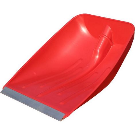 1PZ PALA MULTIUSO DA NEVE CON FROFILO IN ALLUMINIO cm. 42x38 col. rosso