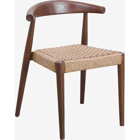 Pack de 2 sillas de comedor en madera de teca Celle SKLUM             