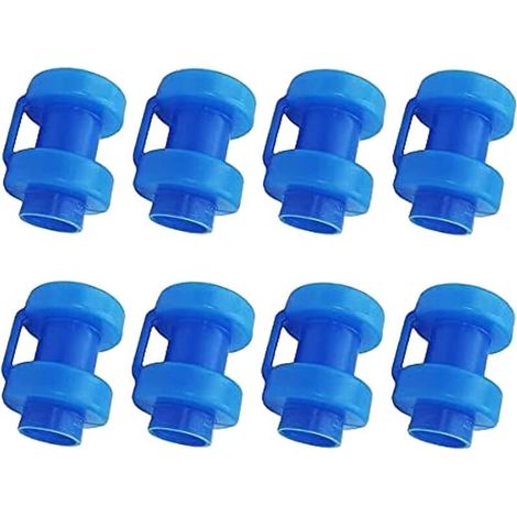 Embouts de trampoline 8 pièces pour tiges Ø25 mm – fixation sécurisée, couleur bleue, compatible avec filets standard (1/5)