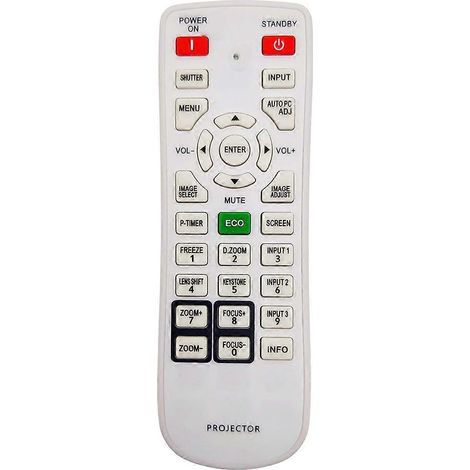 Ersatzfernbedienung N2QAYA000039 für Panasonic PT-EX12K, EX16K, EX500U, EW530, EW630 und EZ570U Projektoren (1/5)