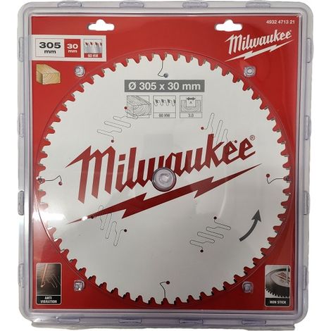 Milwaukee Kreissägeblatt für KGS 305/30mm Wechselzahn neg. 60 Zähne (1/5)