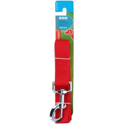 Longe - Rouge - 120 cm - Pour chien (1/3)