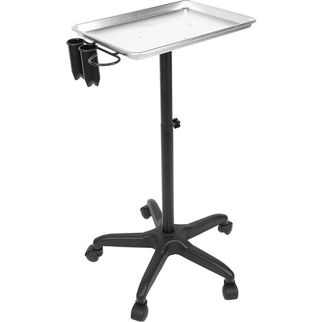 Étagère à outils réglable en hauteur pour salon de coiffure et d'onglerie, chariot en alliage d'aluminium pour outils de beauté et de coiffure (1/5)