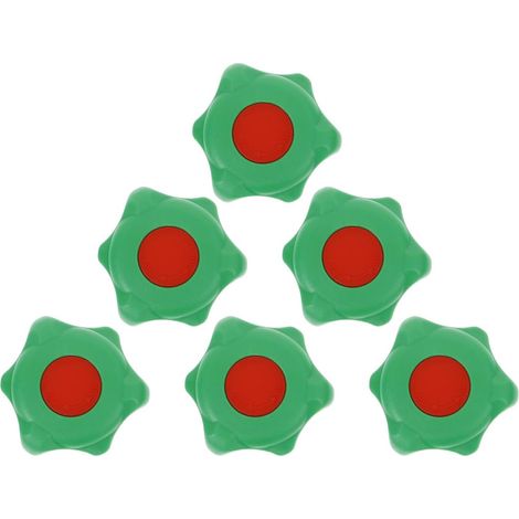 6 Pièces Volant Vanne Poignée du Robinet en Plastique Vert (1/5)