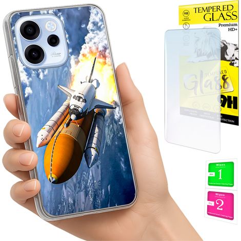 Funda para Oppo Reno 15F / 15F FS con cubierta para foto, tapa trasera y cristal 9H. (1/5)