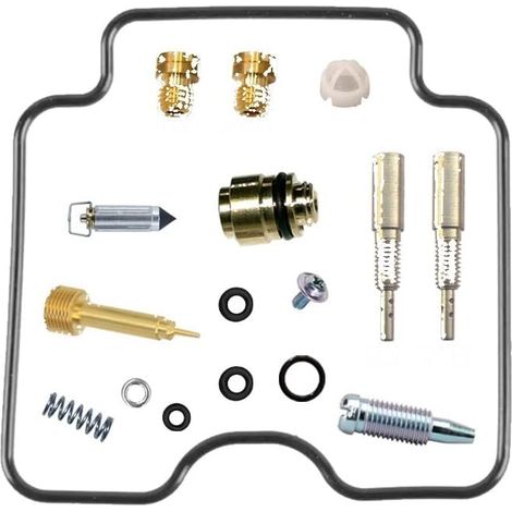 Kit de réparation de carburateur pour TE450 450 cm³ à flotteur à membrane  Kit de base  Compatible TE450  monocylindre  gicleurs principaux n° 132,5 et 135  joints en nitrile  pièces en POM  résistant (1/3)