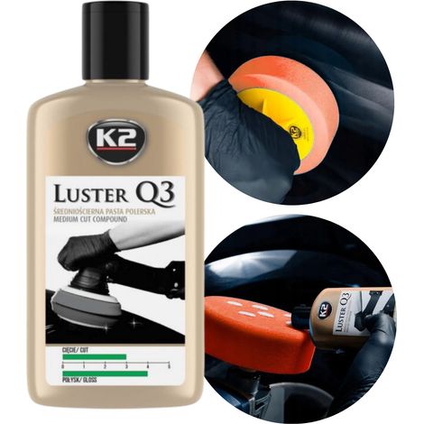 Pasta de pulido para pulir pintura de coche K2 LUSTER Q3 250 g Verde (1/4)