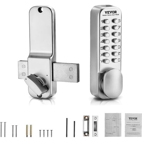 1 serrure à code mécanique, alliage de zinc, bouton réglable, étanche, pour porte entrée, clôture, garage (1/5)