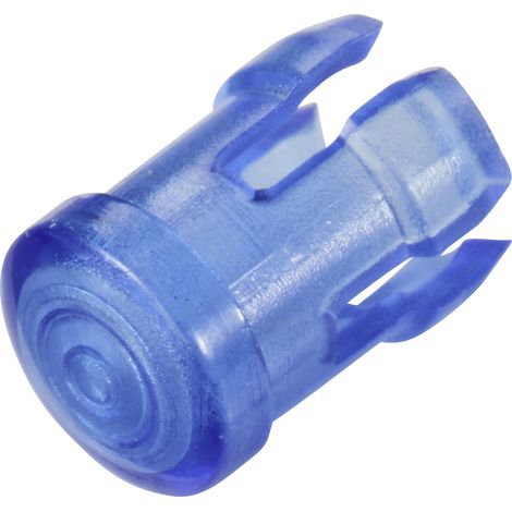 TRU COMPONENTS TC-13030652 Leuchtkappe Blau, Transparent  Passend für (LEDs) LED 3 mm